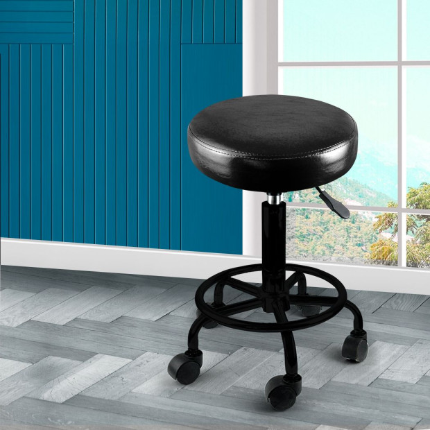 Salon Stool Swivel Bar Chairs Barber Hydraulic Lift Hairdressing Image 7