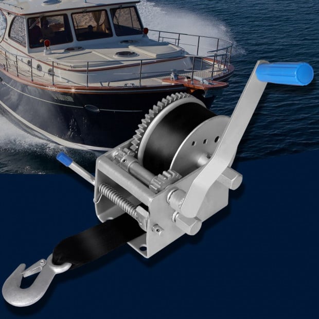3000kgs Hand Winch 3 Speed with Webbing Strap Image 7