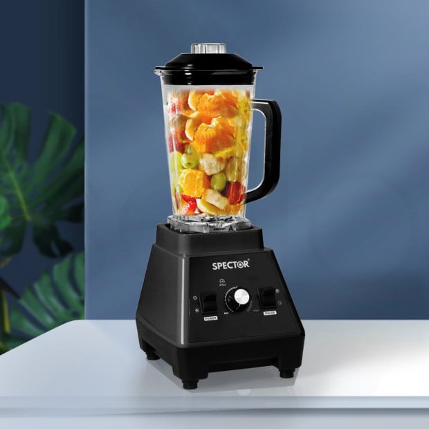 Spector 2L Commercial Blender Mixer Food Processor Juicer Ice Crush Black Image 7