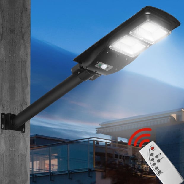Solar Sensor LED Street Light Garden Wall Motion Pole Outdoor 60W Image 7