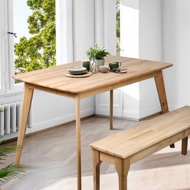 Dining Table Coffee Tables Wooden Kitchen Modern Furniture Oak Image 7