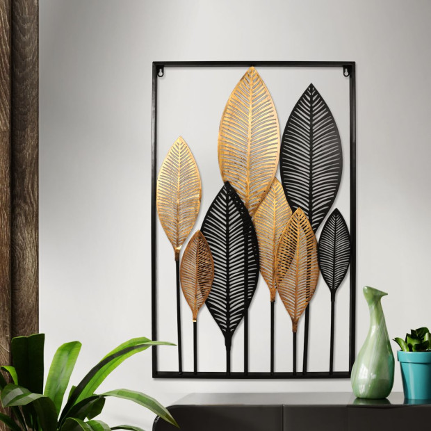 Large Metal Wall Art Hanging Leaf Tree Of Life Home Decor Garden Image 7