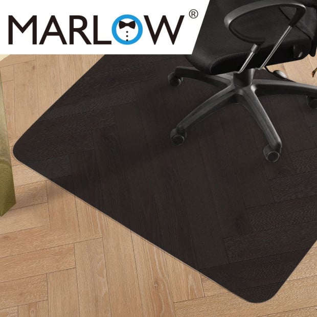 Marlow Chair Mat Office Carpet Floor Protectors Black 120X90 Image 7