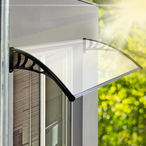 Window Door Awning Canopy UV Patio Sun Shield Rain Cover DIY 1M x1.2M Image 7