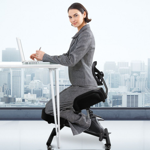 Kneeling Chair Office Home Knee Seat Posture Back Pain Stretch Rest Image 8