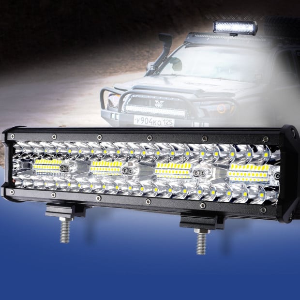 LED Light Bar Work Flood Spot Beam Lamp Offroad Caravan Strip 240W Image 7