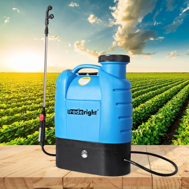 Electric Sprayer Rechargeable Battery Backpack Weed Grass Spray 16L Image 7