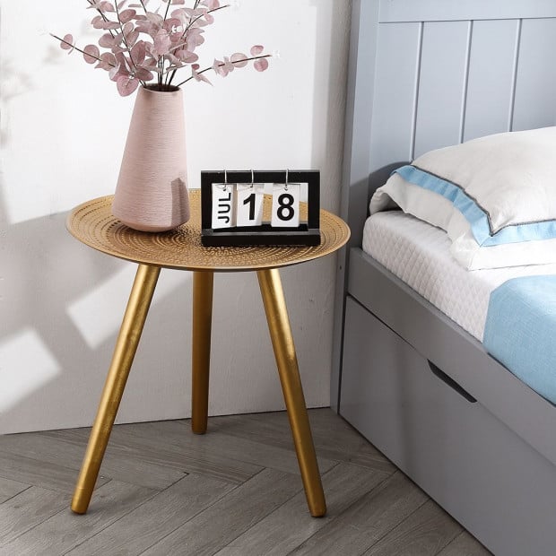 Coffee Table Side End Tables Antique Storage Bedside Furniture Gold Image 7