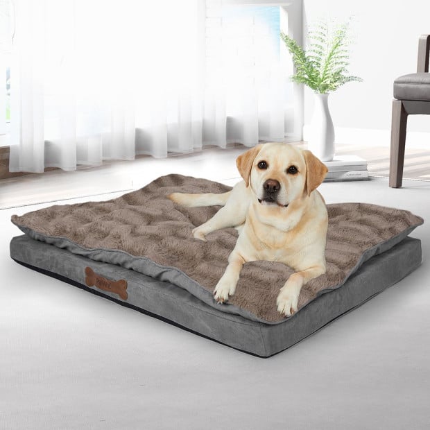 Dog Calming Bed Pet Cat Cover Washable Orthopedic Memory Foam M Image 7
