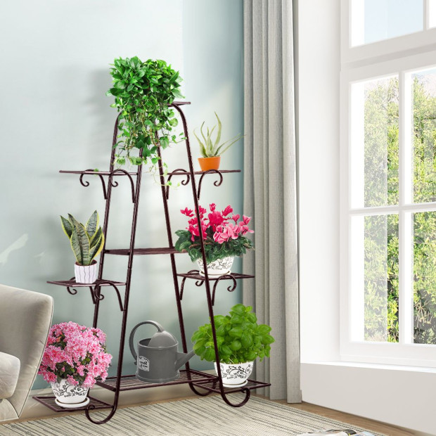 Plant Stand New Design Flower Pot Corner Shelf Bronze Type 1 Image 7