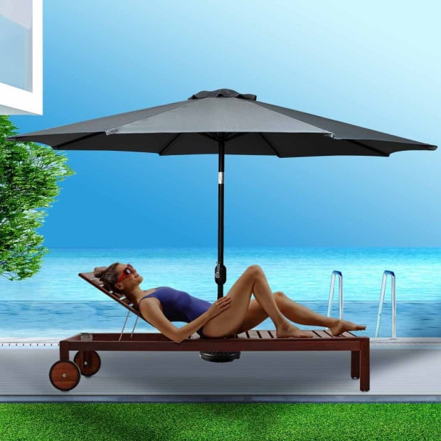 Mountview 2.7m Outdoor Umbrella Garden Patio Tilt Parasol Image 7