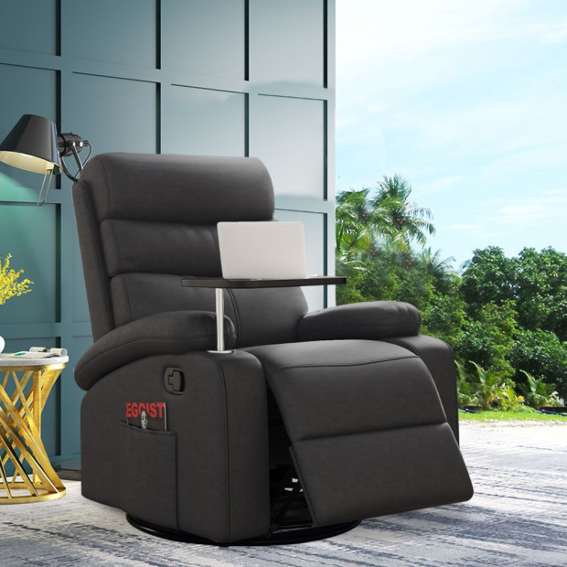 Massage Chair Recliner Chairs Heated Lounge Sofa Armchair 360 Swivel Image 7