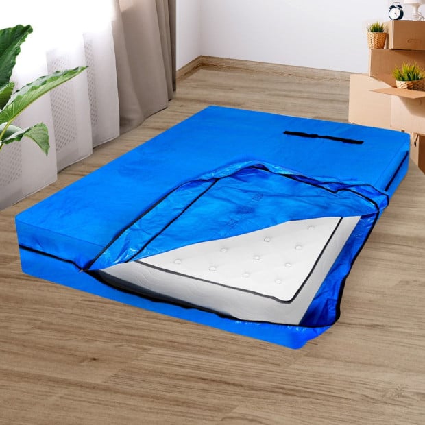 Mattress Bag Protector Plastic Moving Storage Dust Cover Carry Queen Image 7