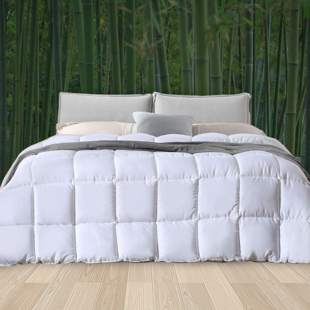 Quilts Bamboo Quilt Winter All Season Bedding Doona 700GSM King Single Image 8