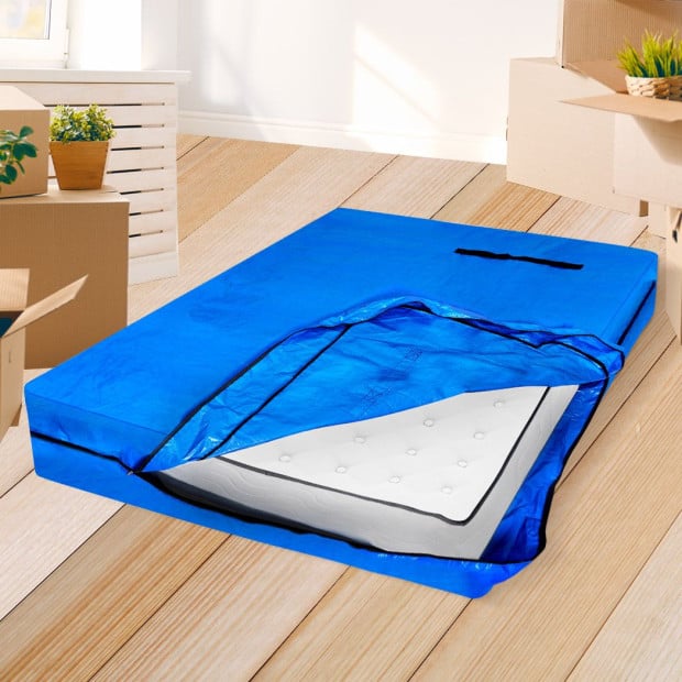 Mattress Bag Protector Plastic Moving Storage Dust Cover Carry Queen Image 8