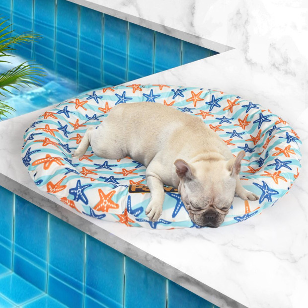 Pet Cool Gel Mat Cat Bed Dog Bolster Waterproof Pad Medium Image 8