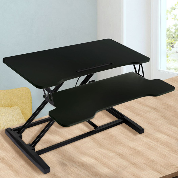 Standing Office Desk Riser Height Adjustable Shelf Computer Image 8
