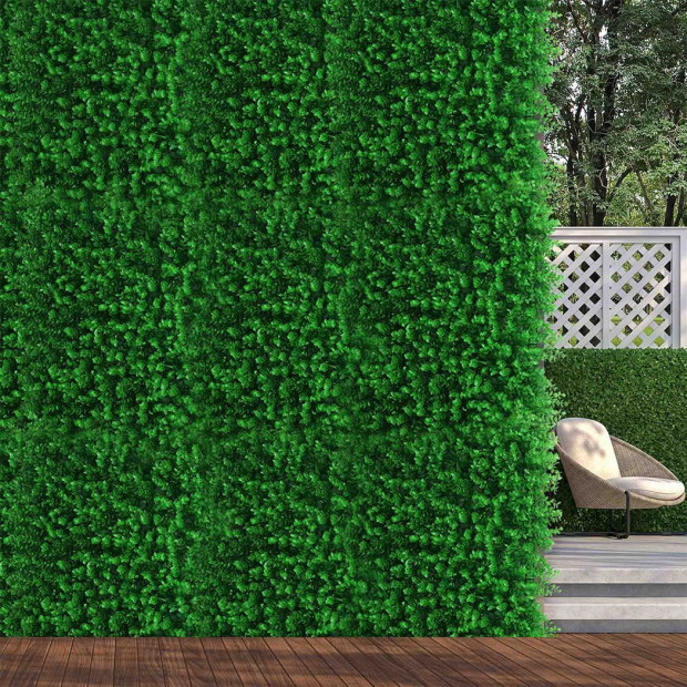 10pcs Artificial Boxwood Hedge Fence Fake Vertical Garden Type 3 Image 7