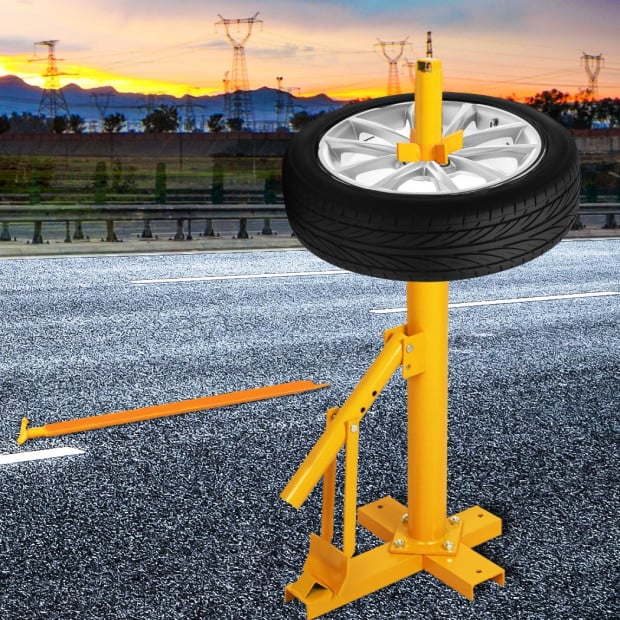 Portable Manual Tyre Changer Car 4WD Van Motorcycle 8-18 Yellow Image 8
