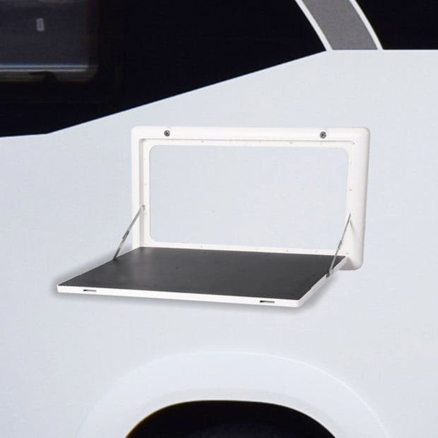 Caravan Folding Table Picnic Camping White Foldable Desk 800x450mm RV Image 8