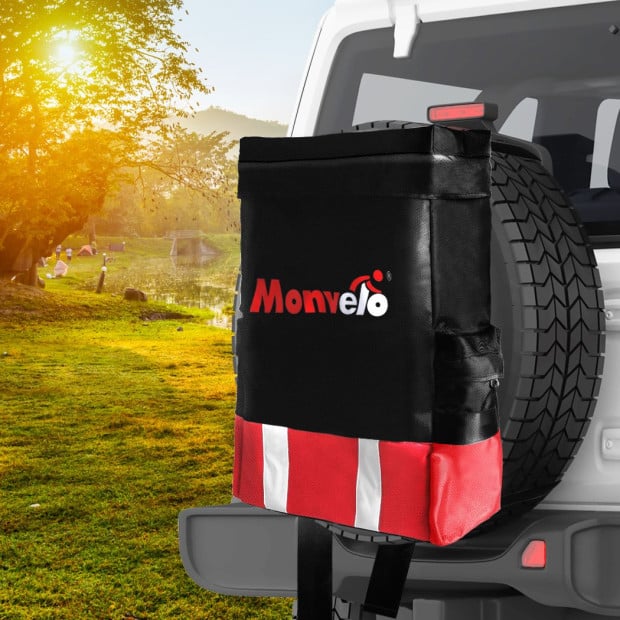 Spare Wheel Bin Accessory Storage Bag 60L Recovery Tote Red Image 8