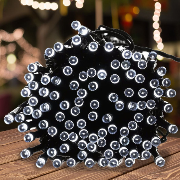 Solar Powered Fairy String Lights Outdoor Garden Party Wedding Xmas Image 3