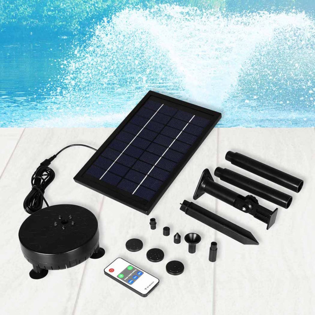 Solar Fountain Powered Water Power Wireless Garden Pond Pool Outdoor Image 8
