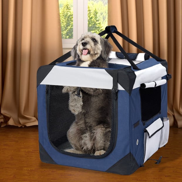 Pet Carrier Bag Dog Puppy Outdoor Travel Hand Portable Crate L Image 8