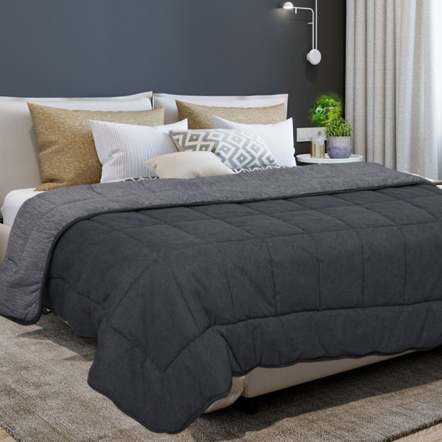 Quilt Duvet Doona Single Size Soft Cooling Fibre Summer Autumn150GSM Image 8