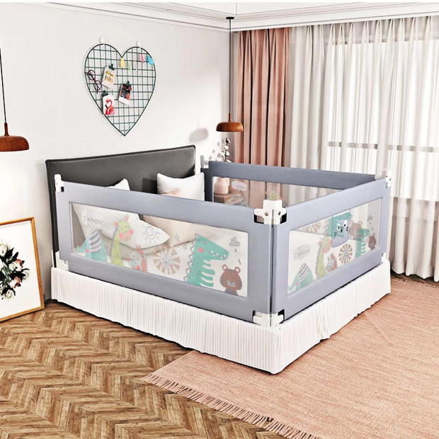 Kids Baby Safety Bed Rail Folding Child Toddler Protector Small Image 8