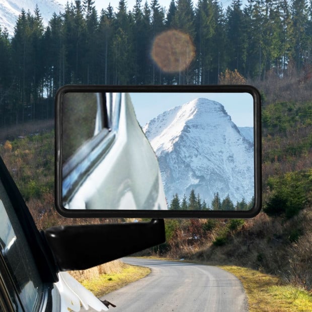 Side Rear View Mirrors Door Wing Fender Toyota Land Cruiser HILUX UTE Image 8