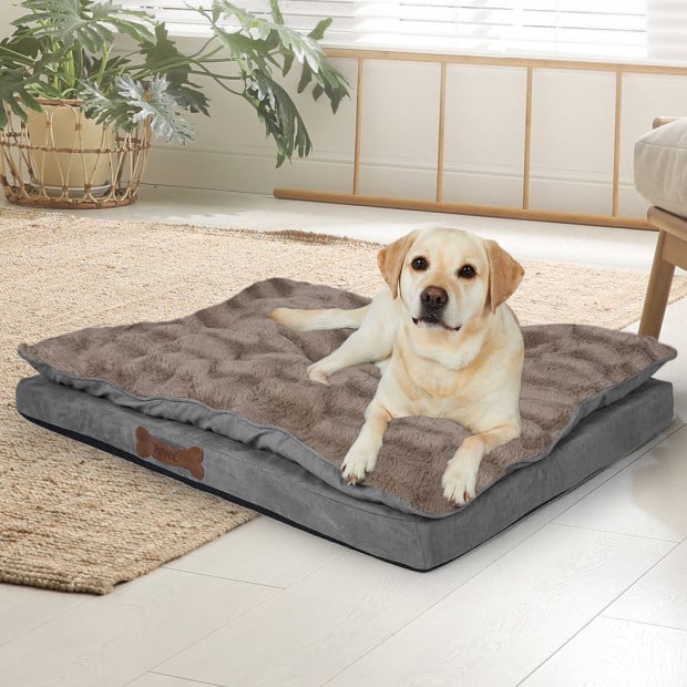 Dog Calming Bed Pet Cat Cover Washable Orthopedic Memory Foam M Image 8
