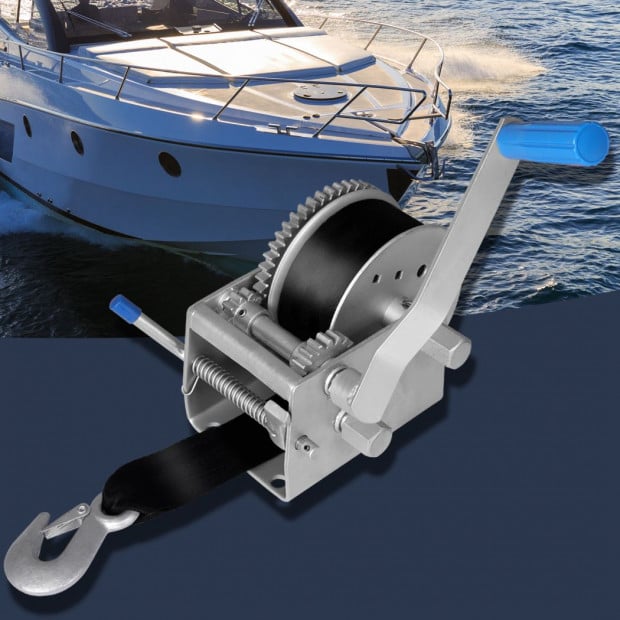 3000kgs Hand Winch 3 Speed with Webbing Strap Image 8