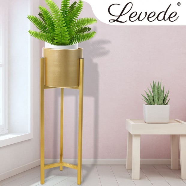 Plant Stand Garden Planter Metal Flower Pot Rack Corner Shelving Large Image 7