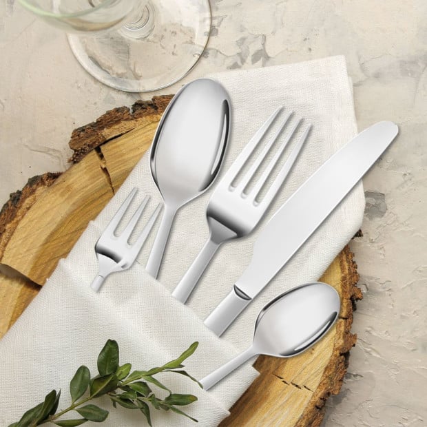120pcs Tableware Cutlery Set Stainless Steel Knife Fork Spoon Image 8