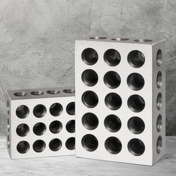 123 Block Set 1-2-3 Blocks 23 Holes Machinist 1 Pair Image 8