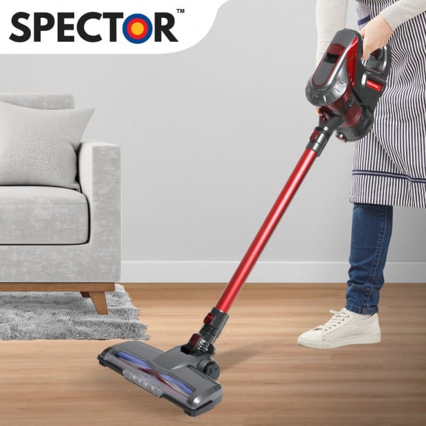 150W Handheld Vacuum Cleaner Cordless Bagless Rechargeable Red Image 7