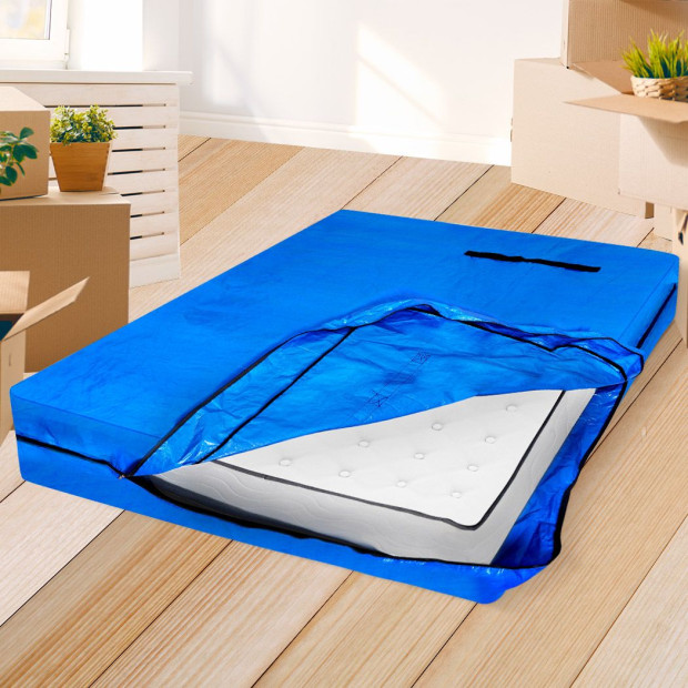Mattress Bag Protector Plastic Moving Storage Dust Cover Carry King Image 8