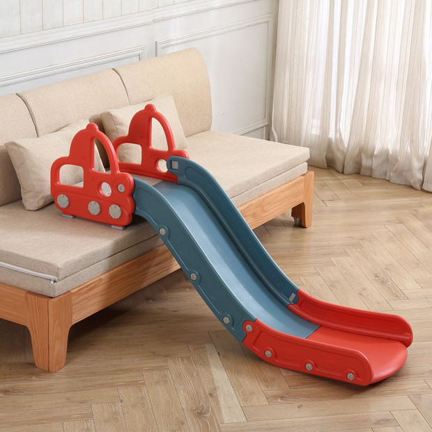 Kid Slide 135cm Long Silde Activity Center Toddlers Playground Red Image 8