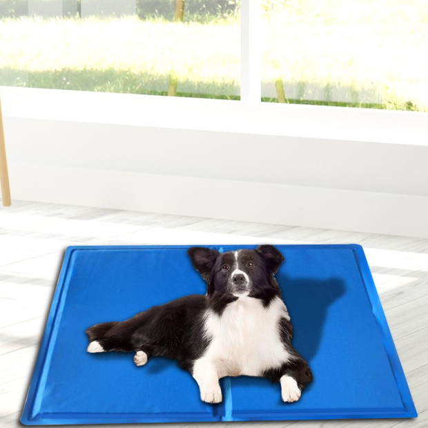 Pet Cooling Mat Gel Mat Bed Cool Pad Non-Toxic Summer - 65cm x 50cm Image 2