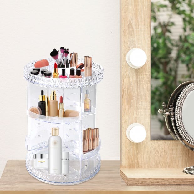 Makeup Organiser Acrylic Rotating Cosmetic Organizer Holder Clear Image 7