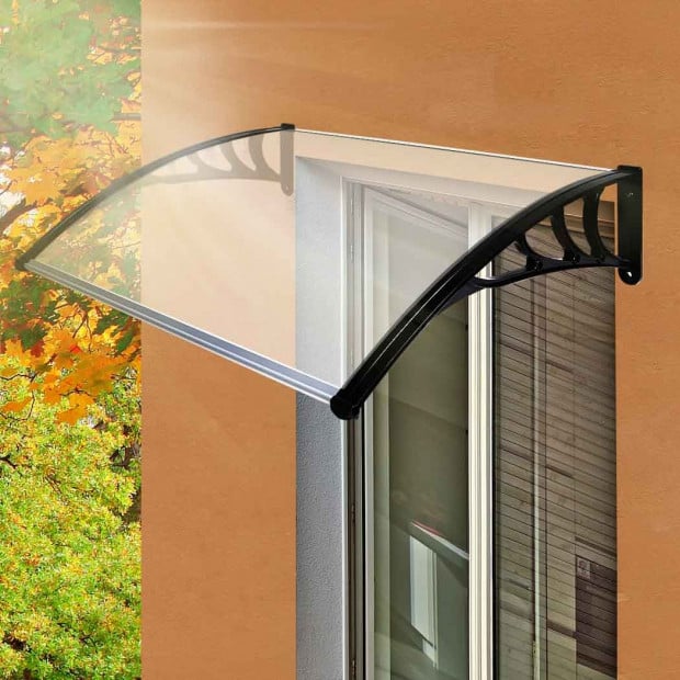 Window Door Awning Canopy UV Patio Sun Shield Rain Cover DIY 1M x1.2M Image 8