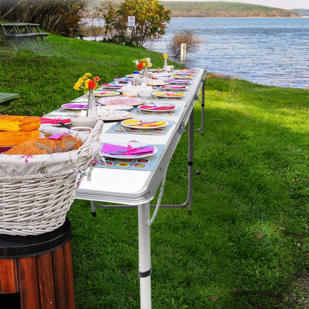 Folding Camping Table Portable Picnic Outdoor Foldable Tables Aluminium BBQ Desk Image 7