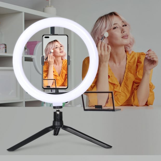 LED Ring Light with Tripod Stand Photo Makeup Lamp Image 7