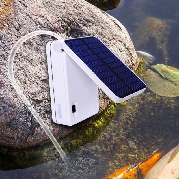 Solar Oxygenator Air Pump Powered Pool Water Pond Outdoor Oxygen Tank Image 8