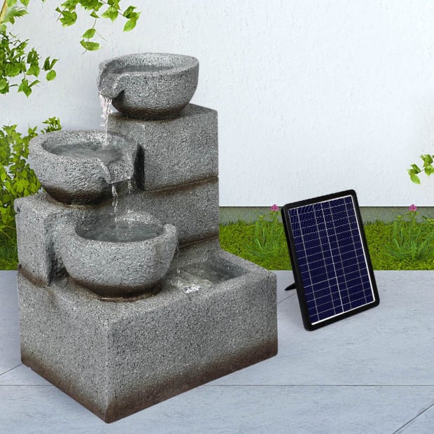 Garden Outdoor Solar Fountain Water Bird Bath Power Pump Kit Indoor Image 8