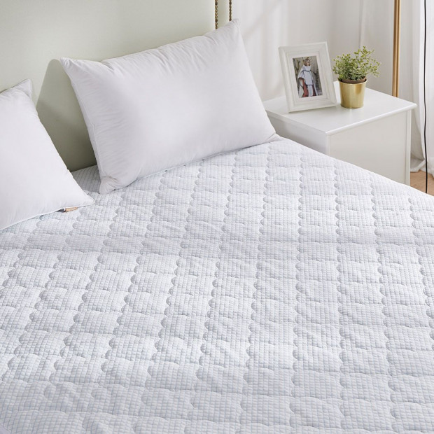 Mattress Protector Topper Cool Fabric Pillowtop Waterproof Cover Queen Image 8