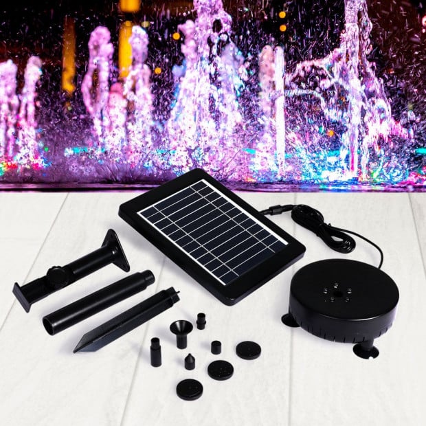 Solar Powered Water Fountain Pump Bird Bath Pond Pool Garden Floating Image 7