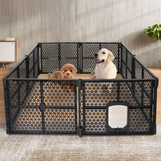 Pet Playpen Foldable Protable Dog Plastic Garden Outdoor 8 Panels Image 8