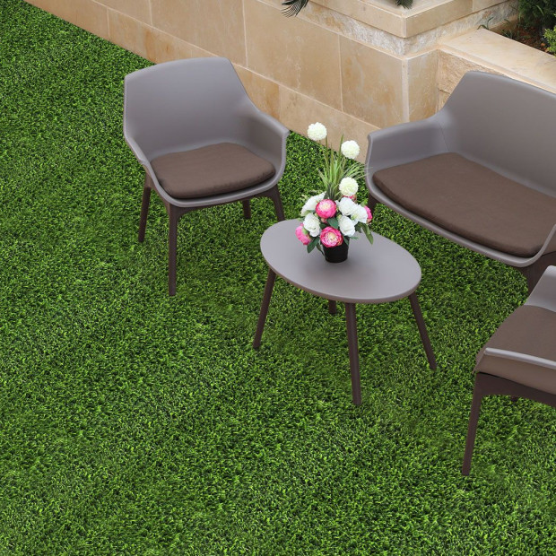 30x Artificial Grass Floor Tile Garden Indoor Outdoor Lawn Image 8
